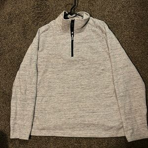Heather gray Banana Republic pull over sweater.